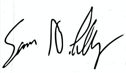 Sean Lally's signature